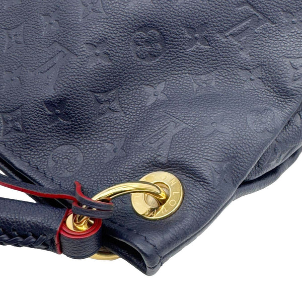 LOUIS VUITTON Artsy MM Monogram Empreinte Leather Hobo Bag Blue