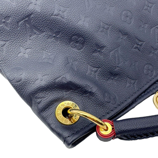 LOUIS VUITTON Artsy MM Monogram Empreinte Leather Hobo Bag Blue