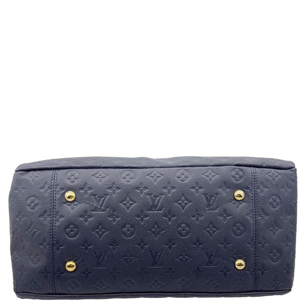 LOUIS VUITTON Artsy MM Monogram Empreinte Leather Hobo Bag Blue