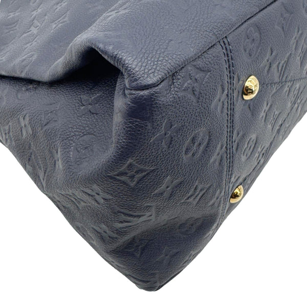 LOUIS VUITTON Artsy MM Monogram Empreinte Leather Hobo Bag Blue