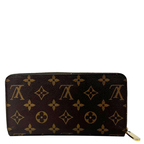 LOUIS VUITTON Monogram Canvas Zippy Wallet Brown