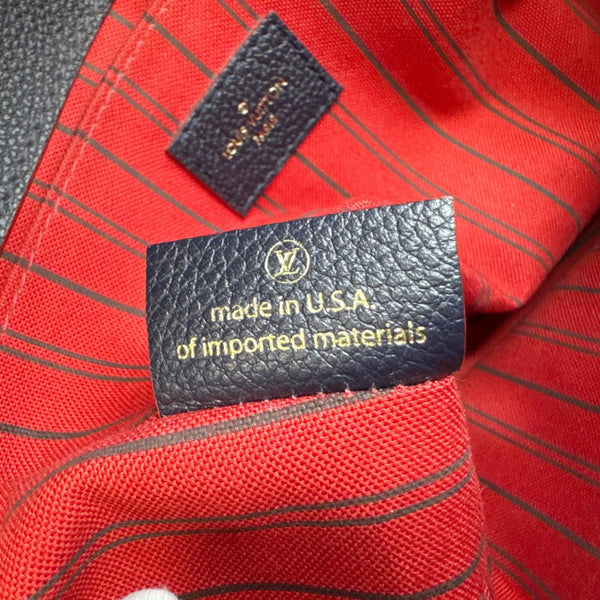 LOUIS VUITTON Metis Pochette Empreinte Leather Crossbody Bag Blue