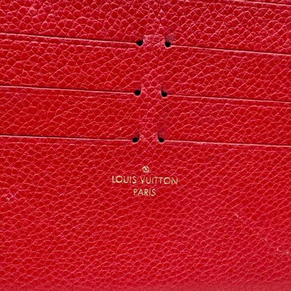 LOUIS VUITTON Felicie Monogram Empreinte Pochette Crossbody Bag Red
