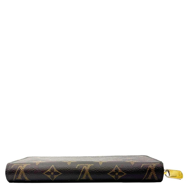 LOUIS VUITTON Monogram Canvas Zippy Wallet Brown