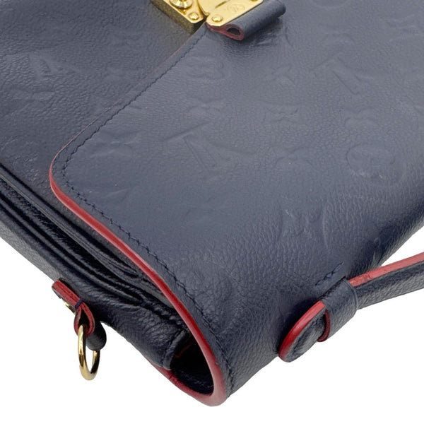 LOUIS VUITTON Metis Pochette Empreinte Leather Crossbody Bag Blue