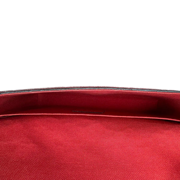 LOUIS VUITTON Felicie Monogram Empreinte Pochette Crossbody Bag Red