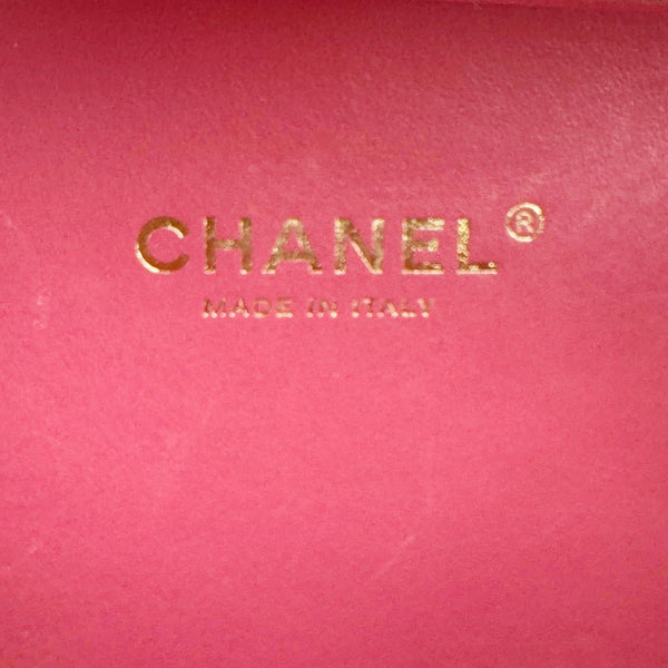 CHANEL Vanity Case Filigree CC Small Caviar Quilted Shoulder Bag Pink