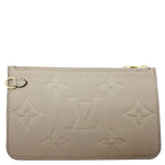 LOUIS VUITTON Empreinte Leather Wristlet Beige