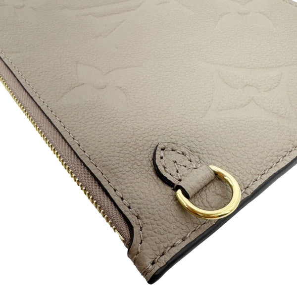 LOUIS VUITTON Empreinte Leather Wristlet Beige