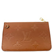 LOUIS VUITTON Empreinte Leather Wristlet Camel