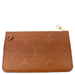 LOUIS VUITTON Empreinte Leather Wristlet Camel