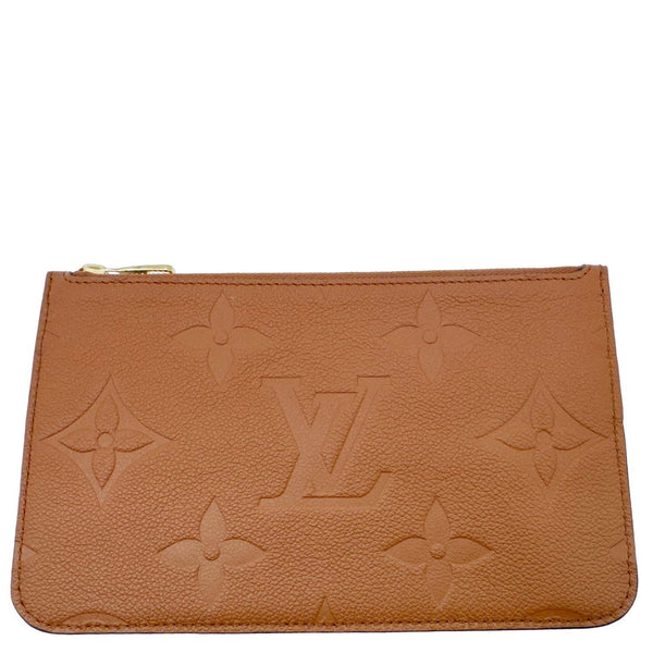 LOUIS VUITTON Empreinte Leather Wristlet Camel