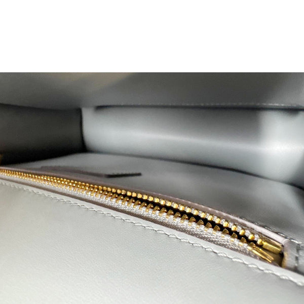 CHRISTIAN DIOR 30 Montaigne Flap Gradient Leather Crossbody Bag Grey