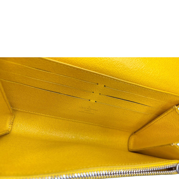 LOUIS VUITTON Twist Bird Epi Leather Chain Wallet Yellow