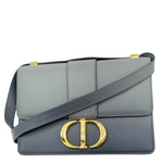 CHRISTIAN DIOR 30 Montaigne Flap Gradient Leather Crossbody Bag Grey