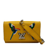 LOUIS VUITTON Twist Bird Epi Leather Chain Wallet Yellow