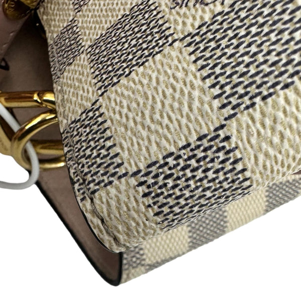 LOUIS VUITTON Neonoe MM Damier Azur Shoulder Bag Pink