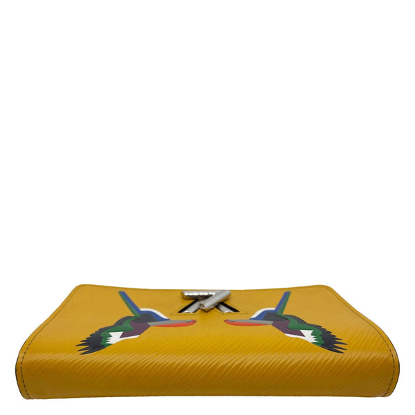 LOUIS VUITTON Twist Bird Epi Leather Chain Wallet Yellow