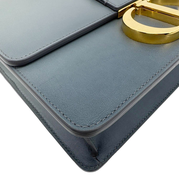 CHRISTIAN DIOR 30 Montaigne Flap Gradient Leather Crossbody Bag Grey