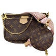 LOUIS VUITTON Multi Pochette Accessoires Monogram Canvas Crossbody Bag Brown