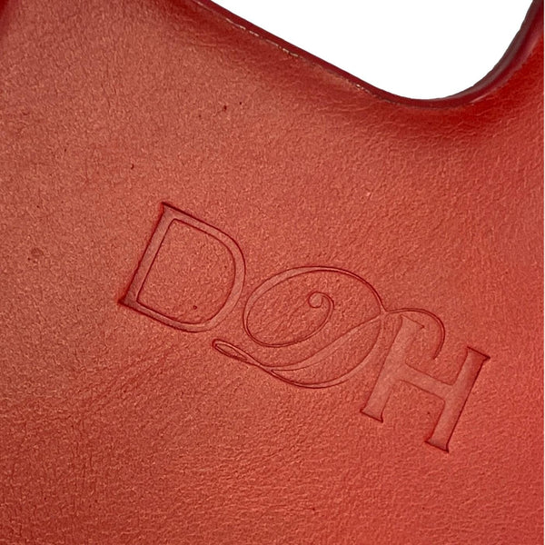 Dallas Designer Handbags Leather iPhone 15 Pro Max MagSafe Phone Case Reddish Brown