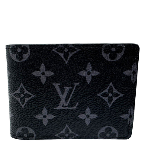 LOUIS VUITTON Multiple Monogram Eclipse Canvas Men's Wallet Black
