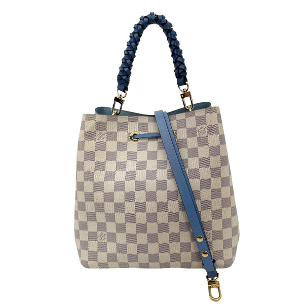 LOUIS VUITTON Neonoe MM Damier Azur Shoulder Bag Blue