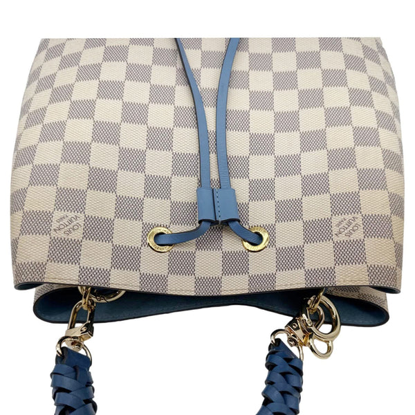 LOUIS VUITTON Neonoe MM Damier Azur Shoulder Bag Blue