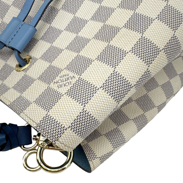 LOUIS VUITTON Neonoe MM Damier Azur Shoulder Bag Blue