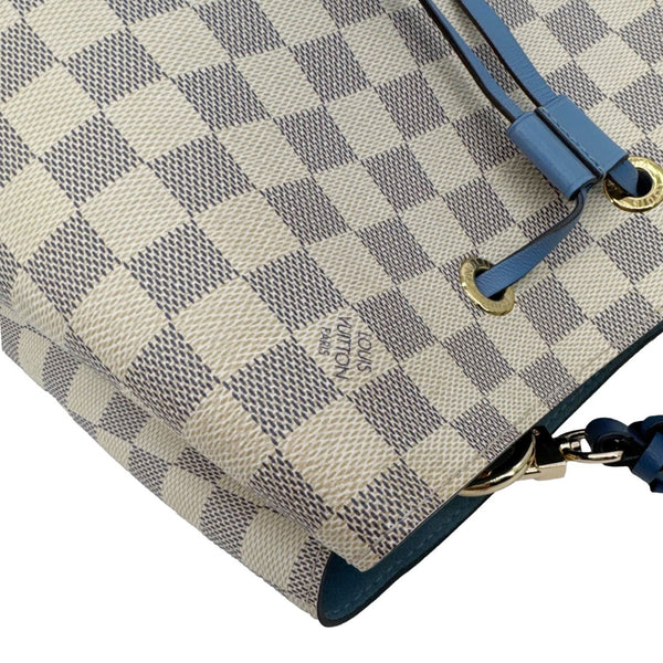 LOUIS VUITTON Neonoe MM Damier Azur Shoulder Bag Blue