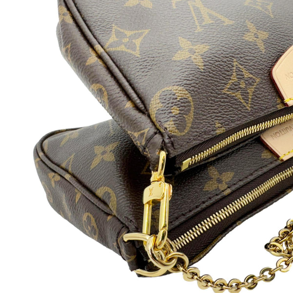 LOUIS VUITTON Multi Pochette Accessoires Monogram Canvas Crossbody Bag Brown
