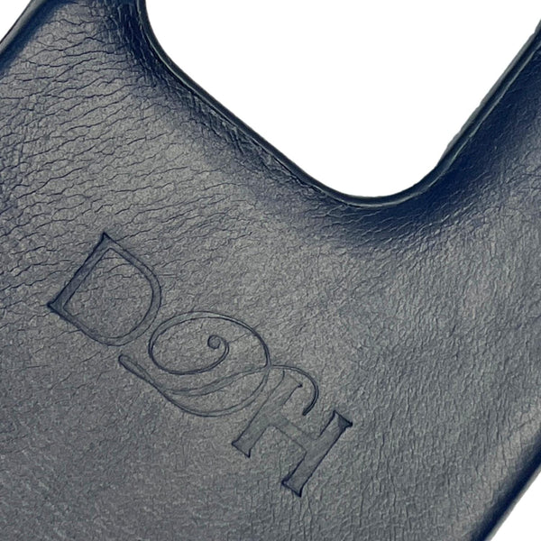 Dallas Designer Handbags Leather iPhone 15 Pro Max MagSafe Phone Case Navy Blue