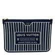 LOUIS VUITTON Neverfull Inside Out MM Calfskin Leather Pochette Navy Blue