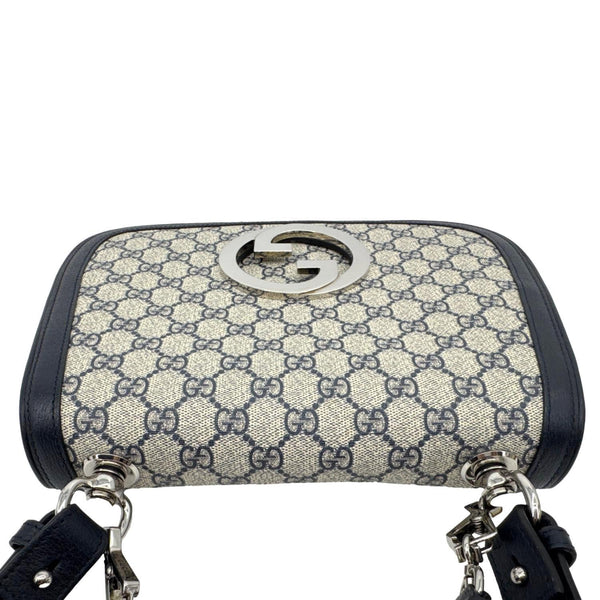 GUCCI Blondie Medium GG Canvas Crossbody Bag Beige 721172
