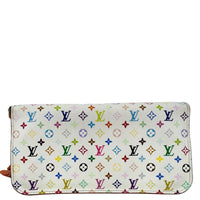 LOUIS VUITTON Insolite Monogram Multicolor Zippy Wallet White