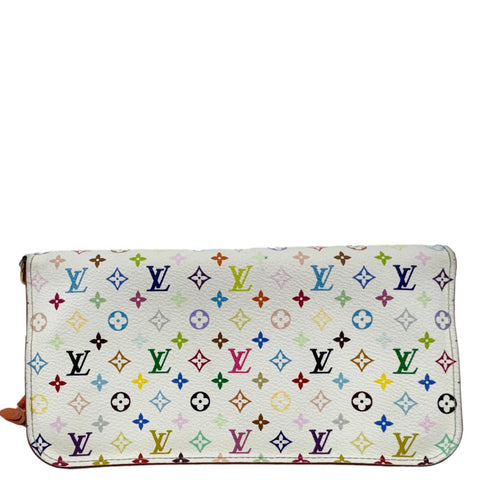 LOUIS VUITTON Insolite Monogram Multicolor Zippy Wallet White