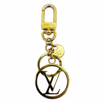 LOUIS VUITTON LV Circle Bag Charm & Key Holder Gold S00