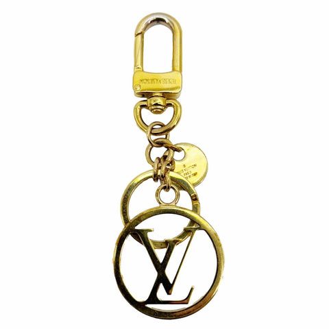 LOUIS VUITTON LV Circle Bag Charm & Key Holder Gold S00