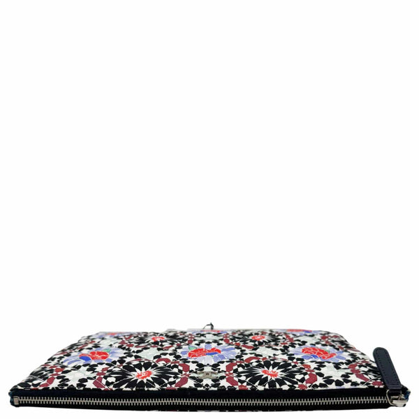 CHANEL Paris Dubai Printed Canvas Cosmetic O Case Zip Pouch Multicolor