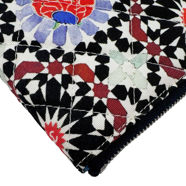 CHANEL Paris Dubai Printed Canvas Cosmetic O Case Zip Pouch Multicolor