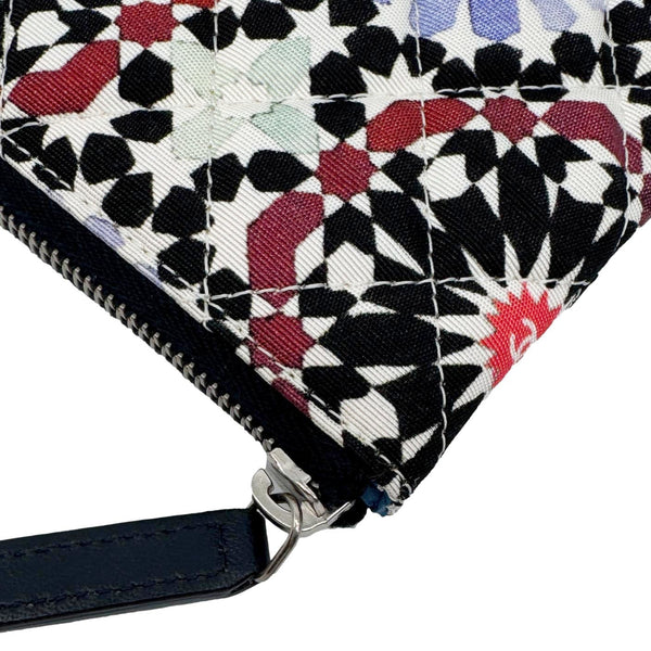 CHANEL Paris Dubai Printed Canvas Cosmetic O Case Zip Pouch Multicolor