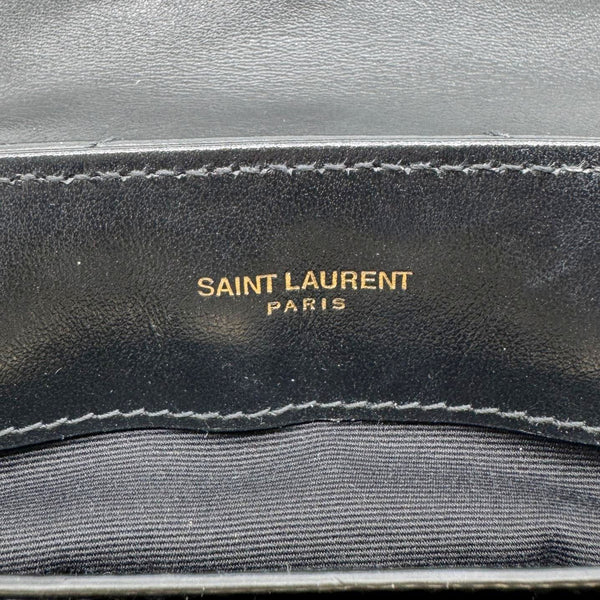YVES SAINT LAURENT Loulou Small Quilted Leather Crossbody Bag Black