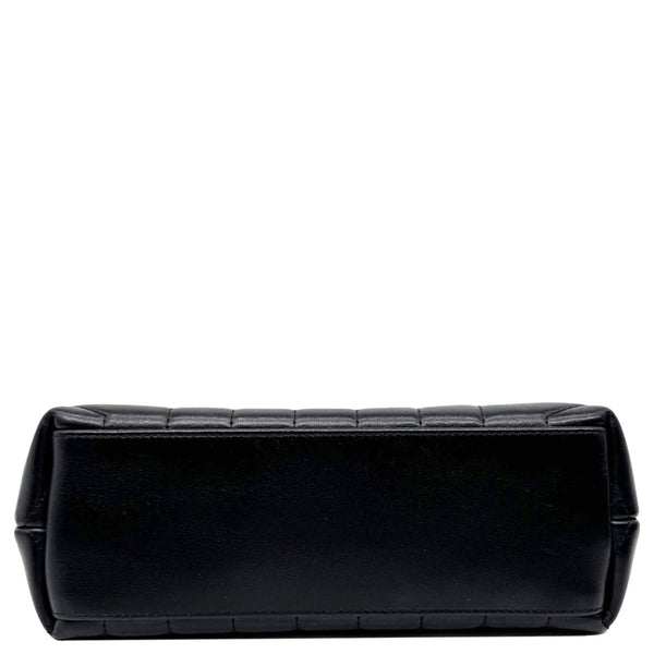 YVES SAINT LAURENT Loulou Small Quilted Leather Crossbody Bag Black