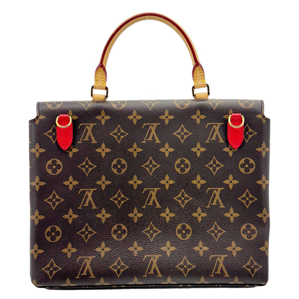 LOUIS VUITTON Marignan Monogram Canvas Shoulder Bag Coquelicot
