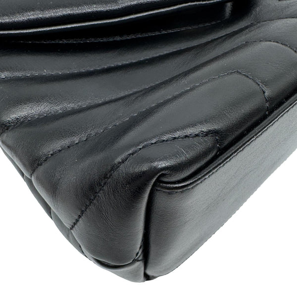 YVES SAINT LAURENT Loulou Small Quilted Leather Crossbody Bag Black