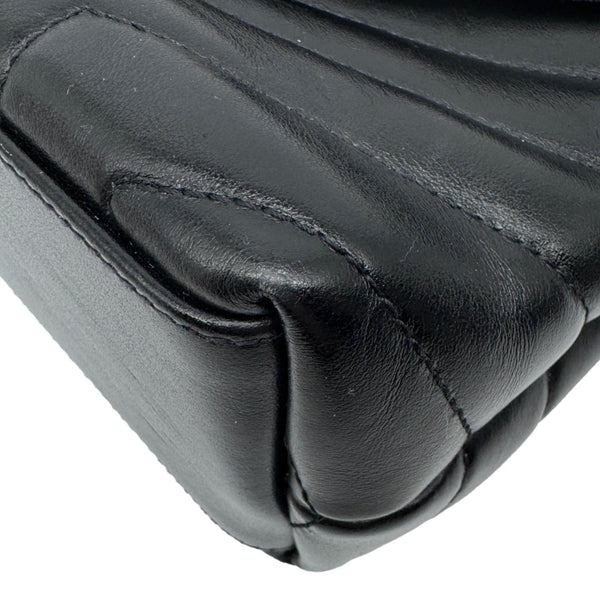 YVES SAINT LAURENT Loulou Small Quilted Leather Crossbody Bag Black