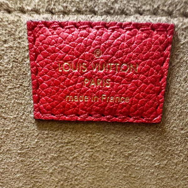 LOUIS VUITTON Marignan Monogram Canvas Shoulder Bag Coquelicot