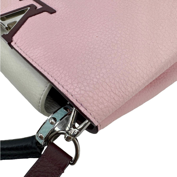 LOUIS VUITTON Capucines BB Taurillon Leather Crossbody Bag Pink
