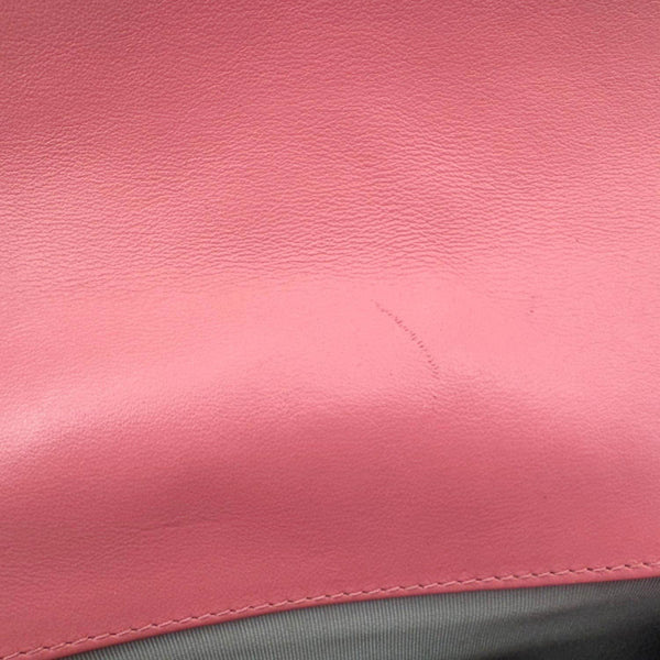 CHANEL Boy Flap Old Medium Chevron Leather Crossbody Bag Pink