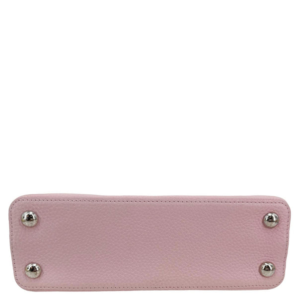 LOUIS VUITTON Capucines BB Taurillon Leather Crossbody Bag Pink